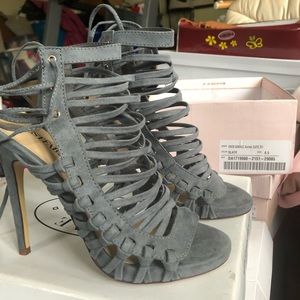 Andreja Heeled Sandal in Slate